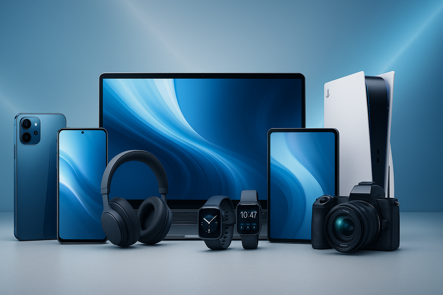 Image de la page d'accueil pour un store qui vend plein de produit electronique